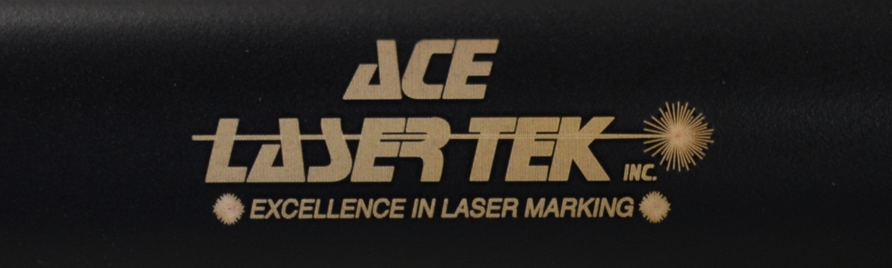 Ace Laser Tek laser marking ALT logo on pen